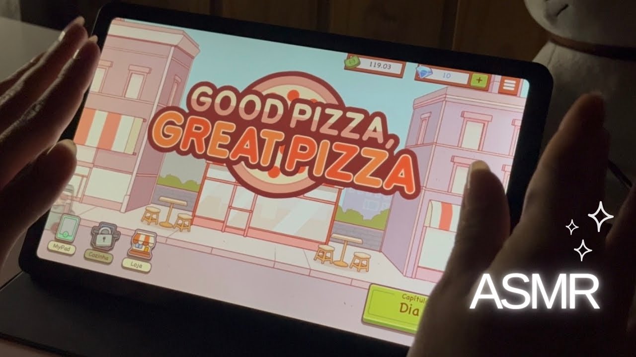 ASMR | Jogando Good Pizza, Great Pizza até você dormir 🍕 #asmr 