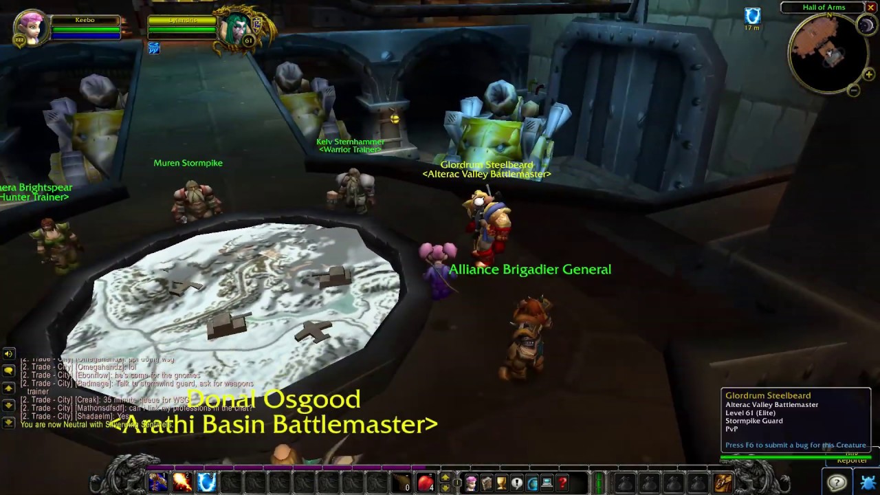 Как встать в очередь на поля сражений в WoW Classic
