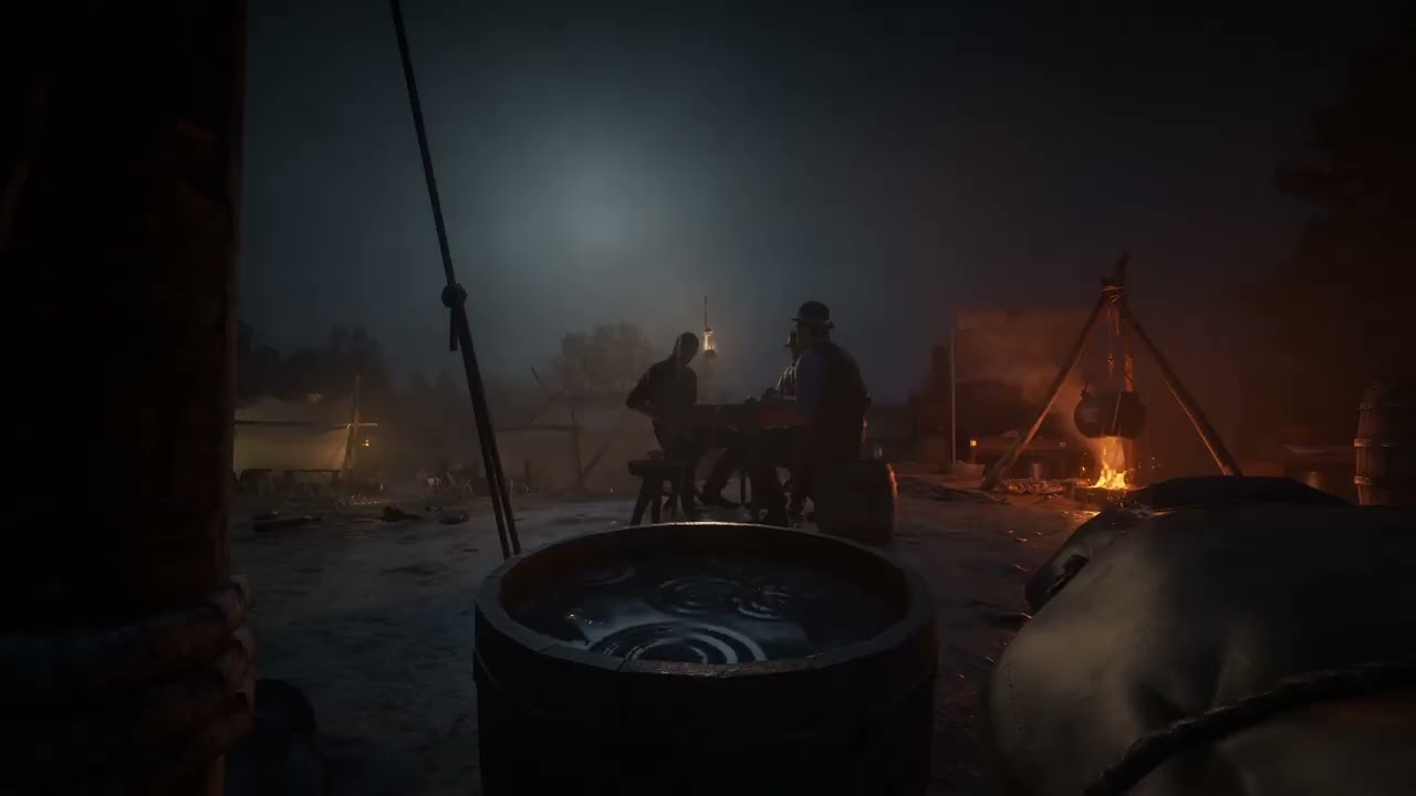Сильный дождь и гром звучат на диком западе ASMR для сна