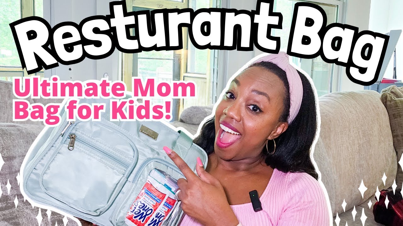 The Ultimate Mom Bag for Kids| Restaurant Bag  | Activity Travel Bag for Kids | Keep Kids Busy!
