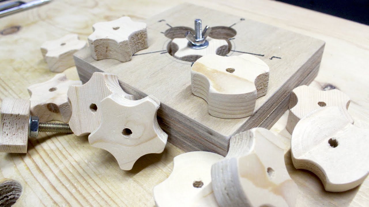 Make Star Knobs With The Knob Jig ➲ DIY WoodWorking For Aug16