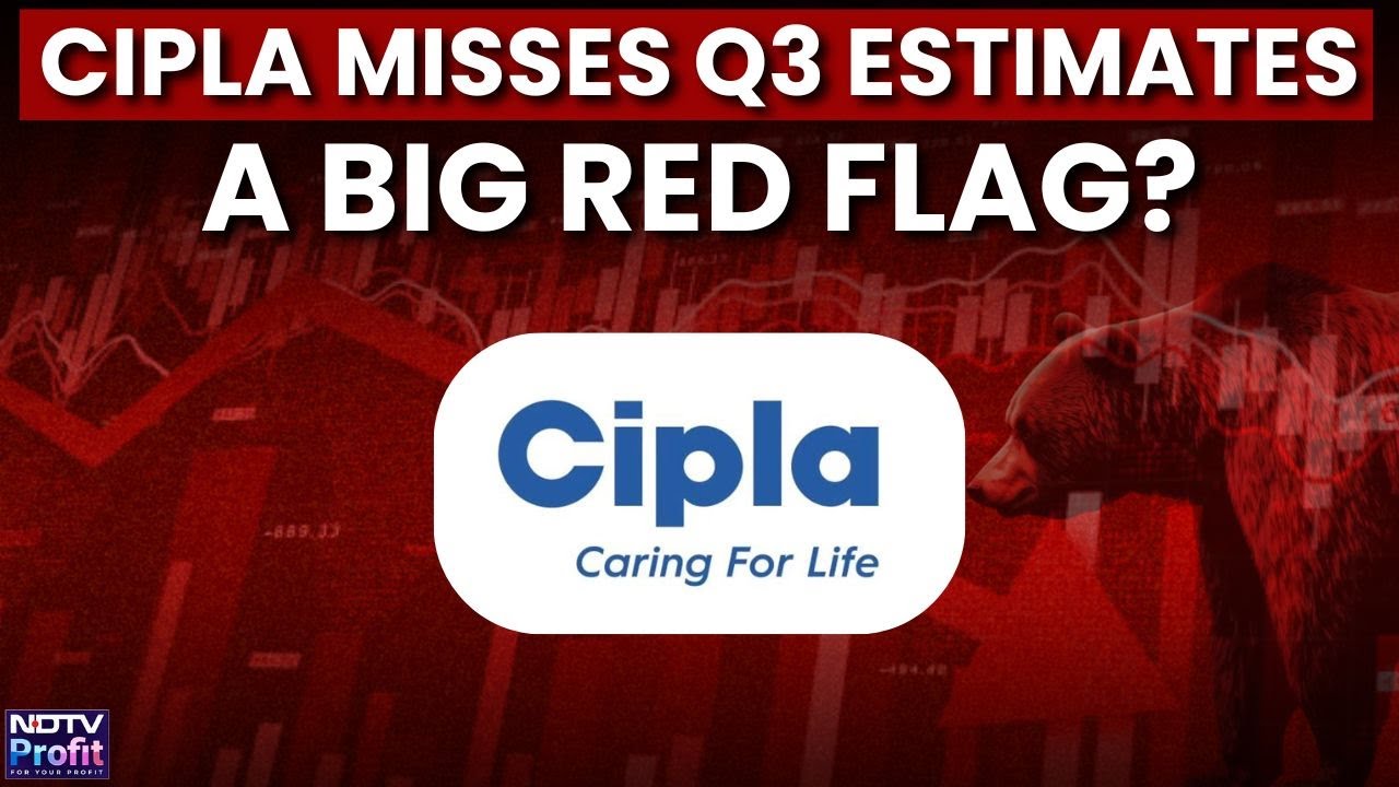 Cipla Q3 Results: Profit Slumps 57% YoY, Revenue Slips 7%