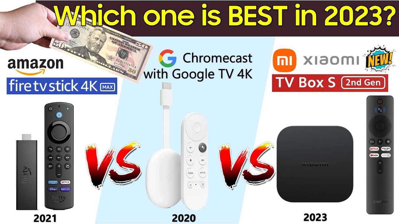 Сравнение Google Chromecast 4K, Xiaomi TV Box S 2nd Gen и Fire TV Stick 4K Max