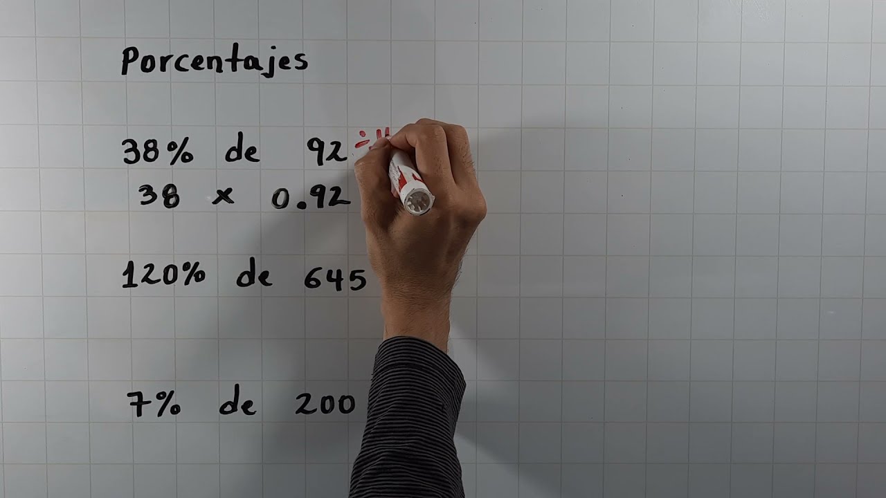 Calcular el porcentaje de un número. Parte 1.