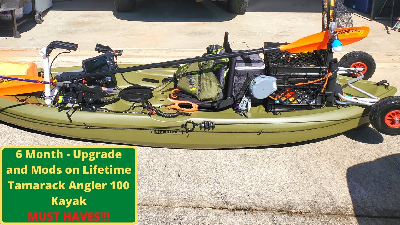 Every Kayak Fisherman MUST HAVE these Kayak Upgrades - Lifetime Tamarack Angler 100 - 6 Month Review