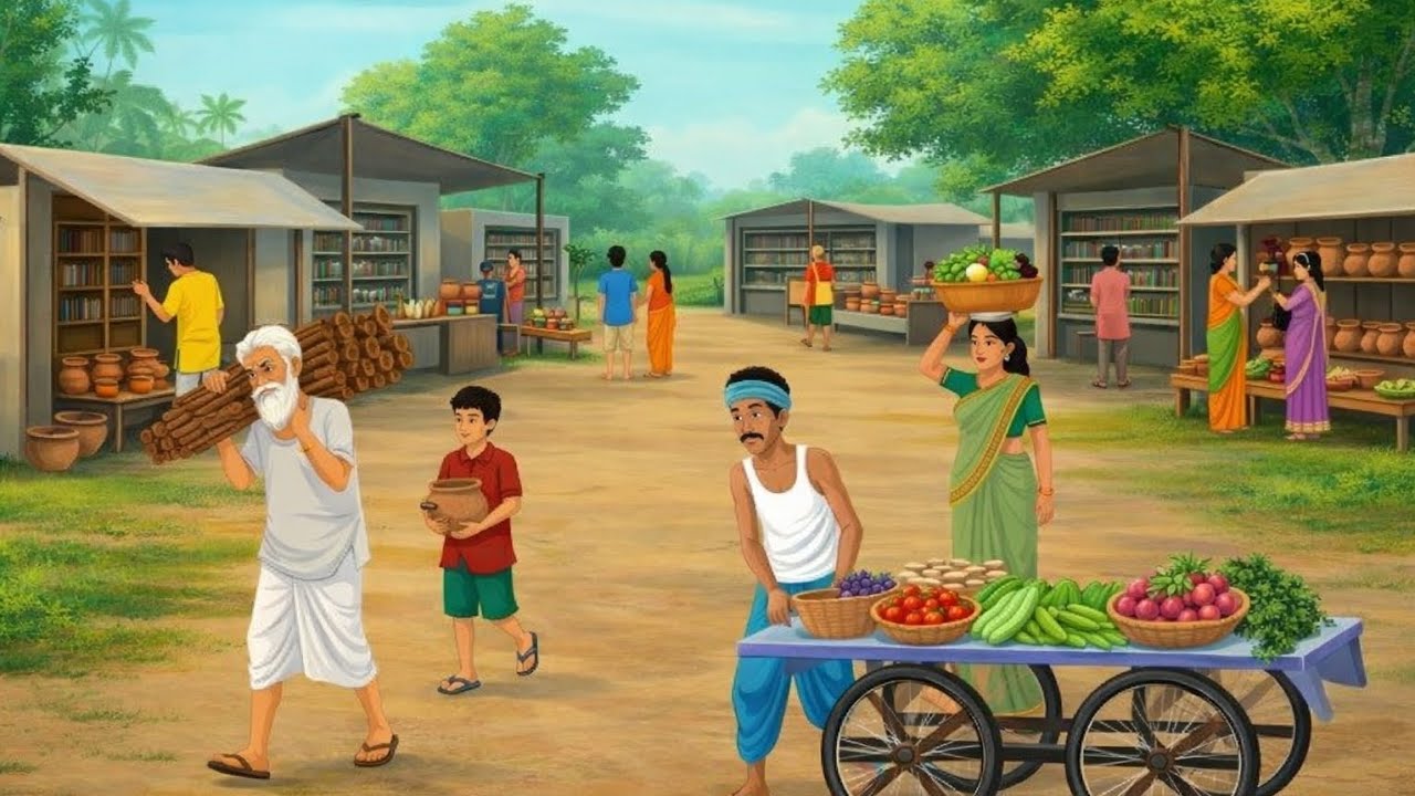 🌲🦁 चतुर लकड़हारा  | CHATUR  LAKDHARA | हिंदी कहानी | Kids Story | Moral Story #hindistory #story 