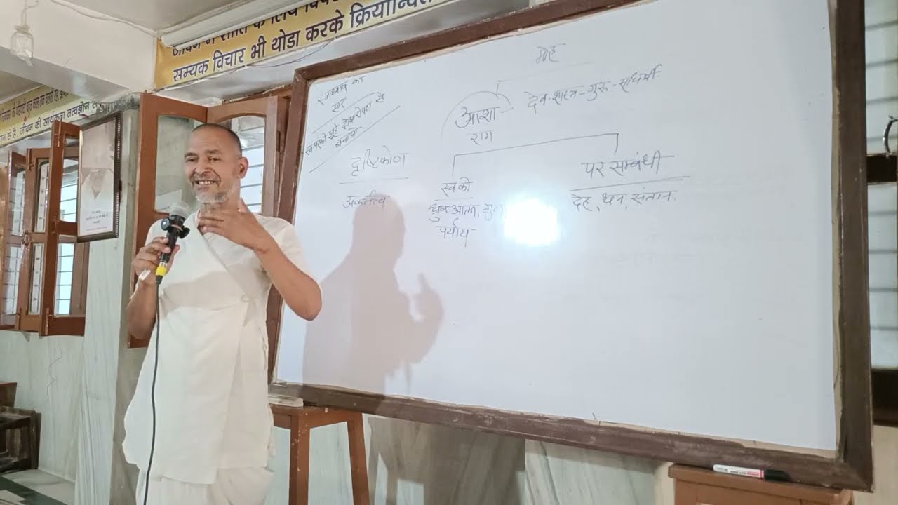 #340. अनंतानुबंधि कषाय तब बंधती है जब आप आत्मा को अधूरा मानते हो | परमागम मंदिर, भिंड, दोप. 07.03