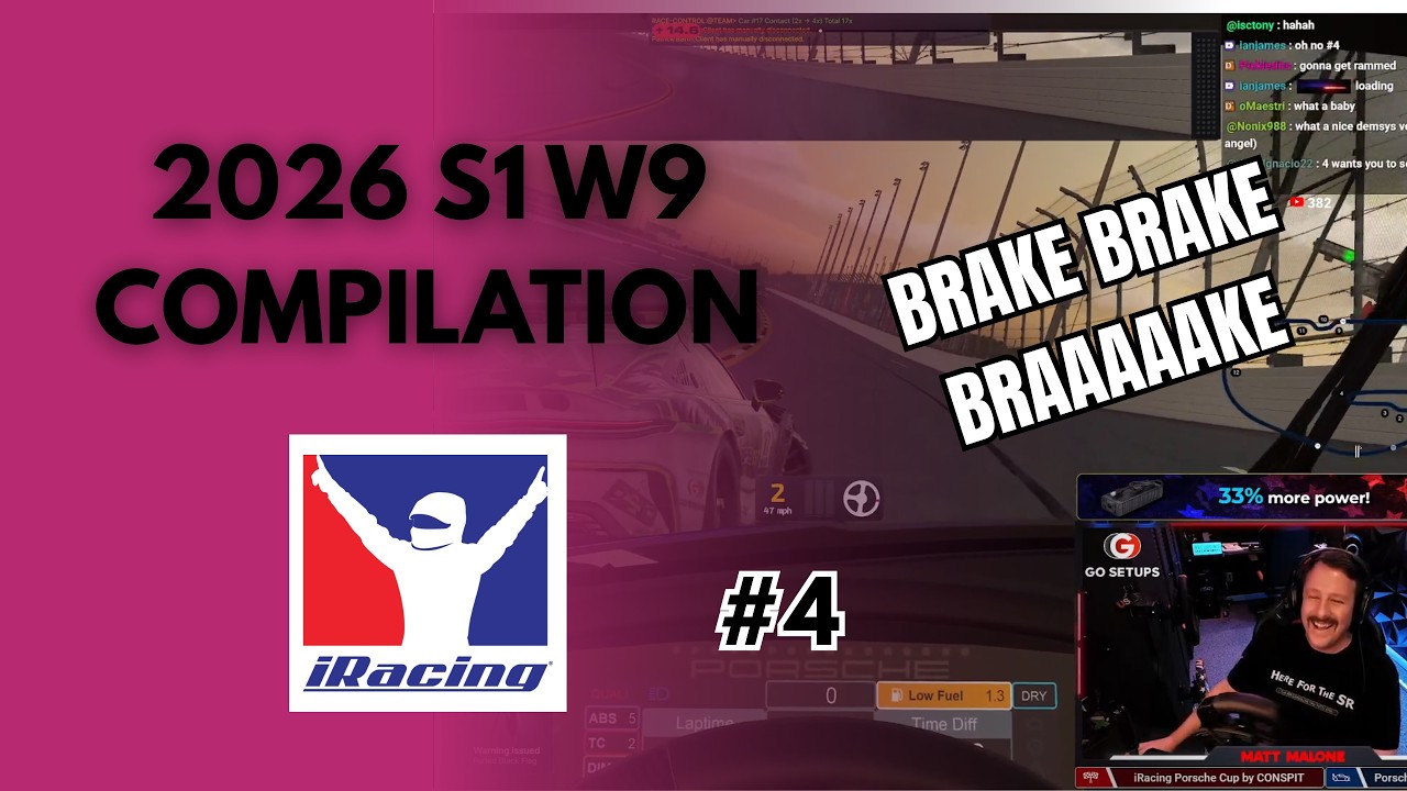 iRacing Season 1 Week 9 2026 #4 &ndash; Crash Compilation | Wrecks, Saves & Incidents