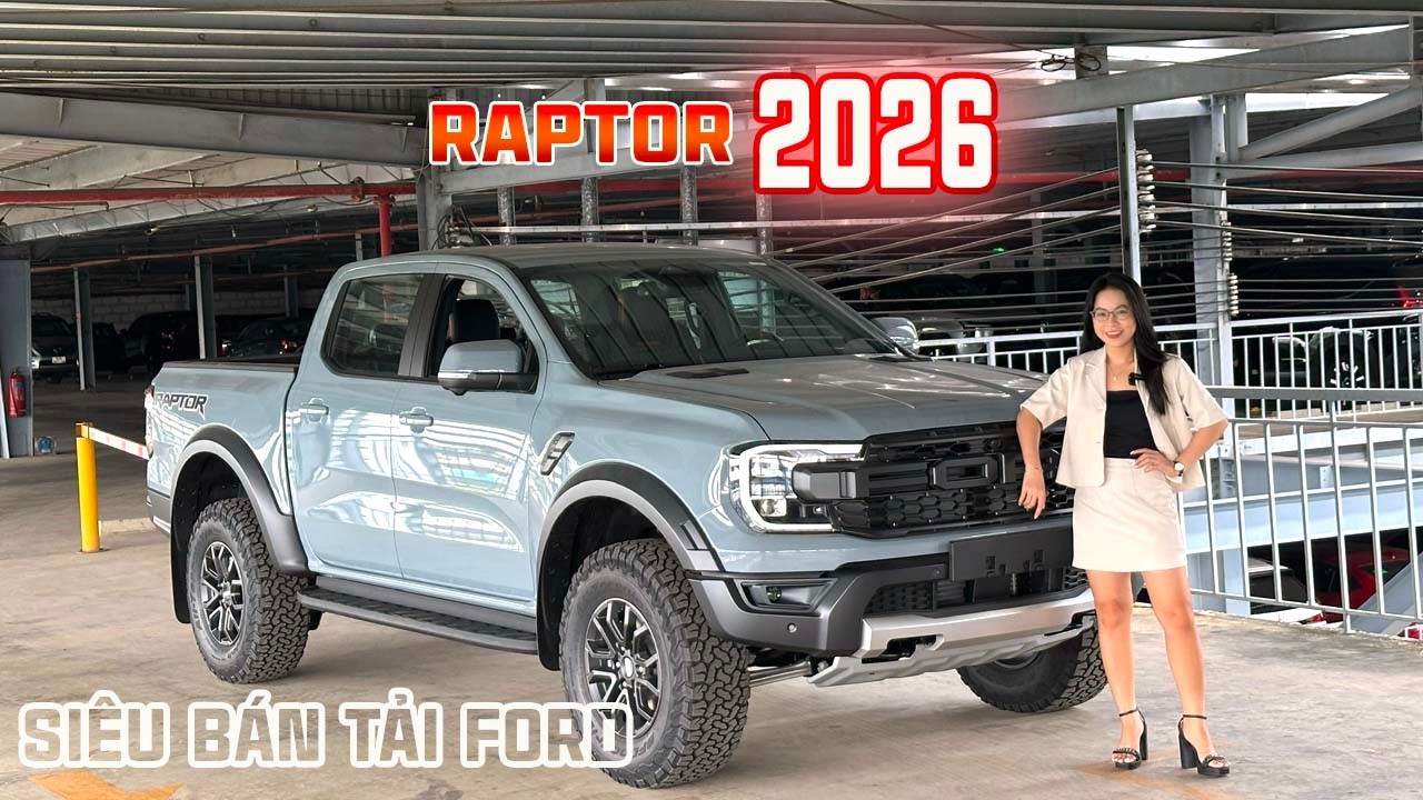 Bán tải Ranger Raptor 2026 màu Xám giao ngay | Gái Mê Xe