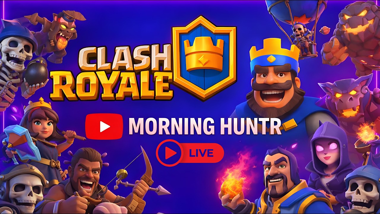 Day 58 of trophy Push 🔥 #clashroyale #live