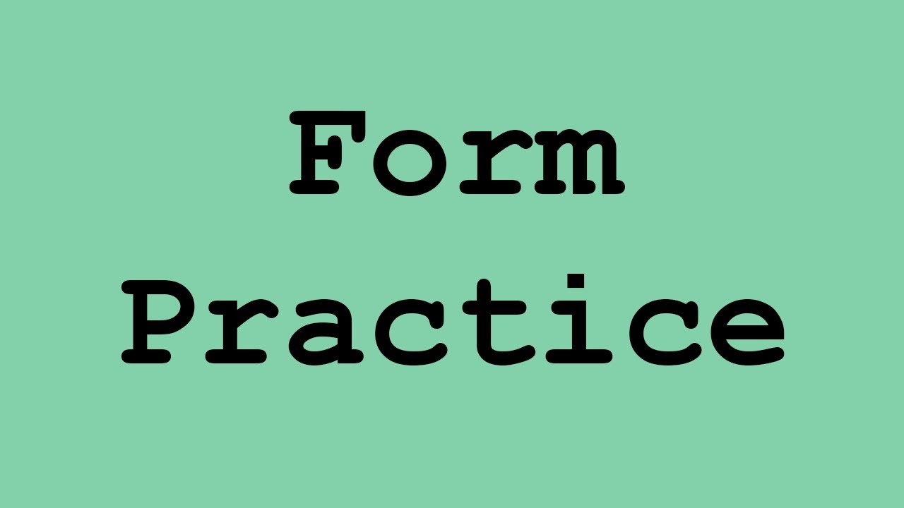Demonstrating a form with optional inputs and validation