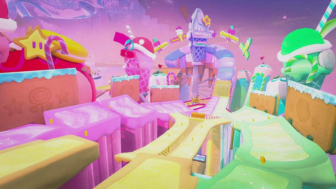 Sky High Sundae (Tour) (4K reupload with intermission, main track and outro) - Mario Kart World OST