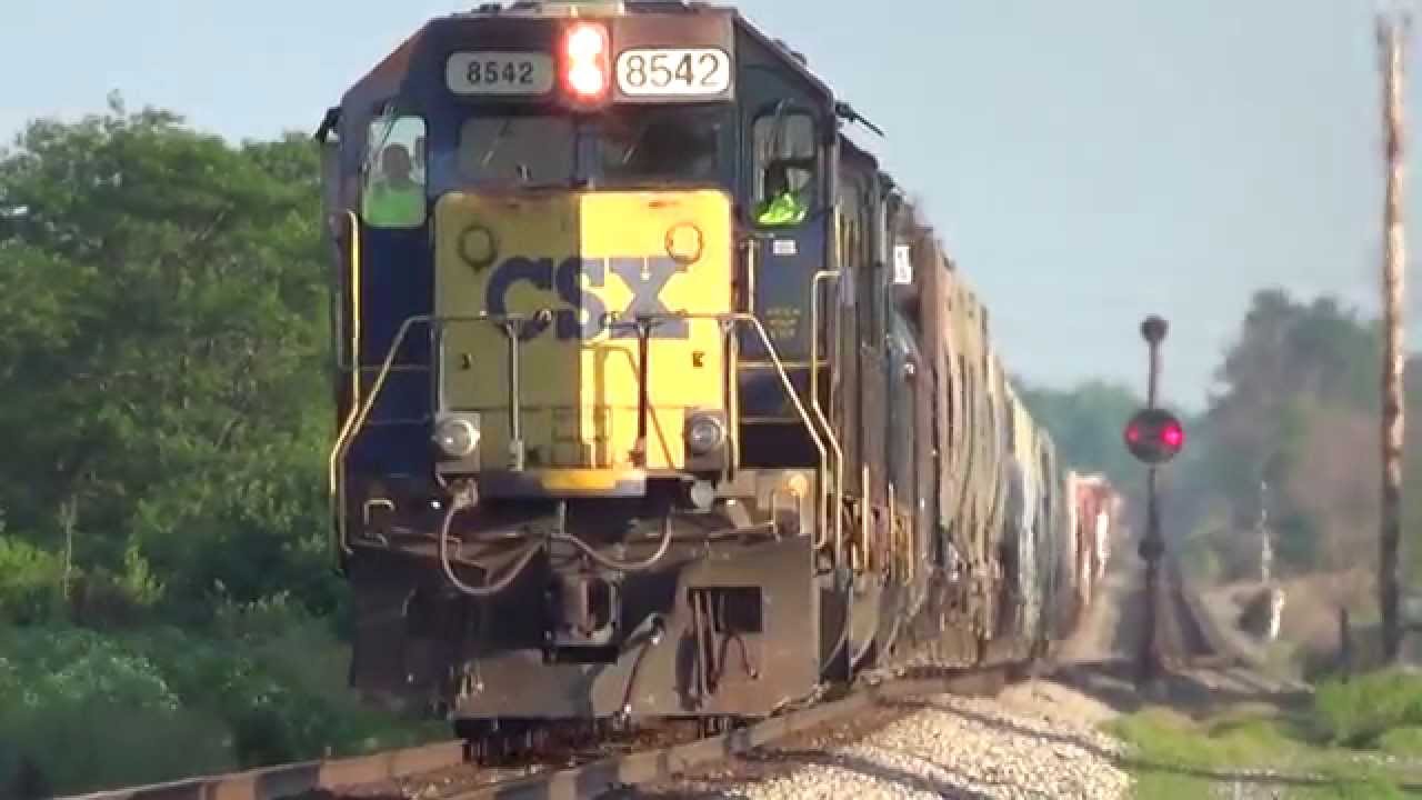 Chasing CSX 8542 YN2 SD50 Leslie RS5T airhorn Q500