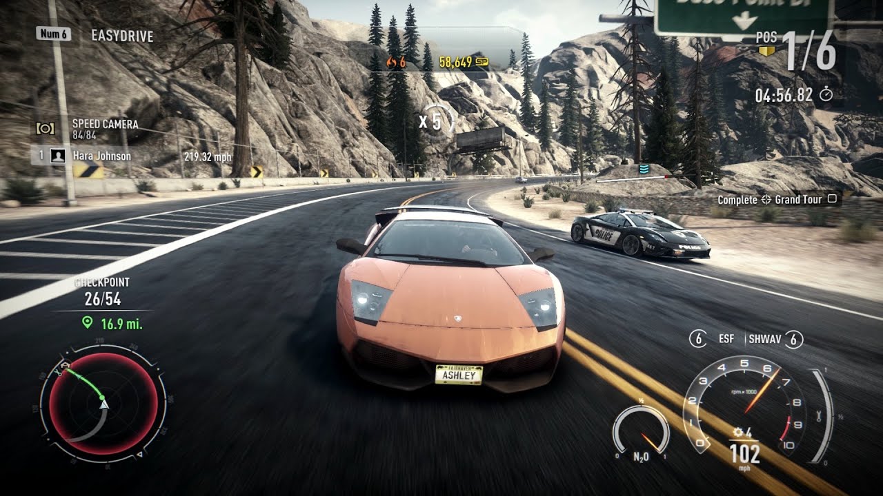 Need For Speed : Rivals : Grand Tour - Lamborghini Murcielago SV (Racer) : Gameplay