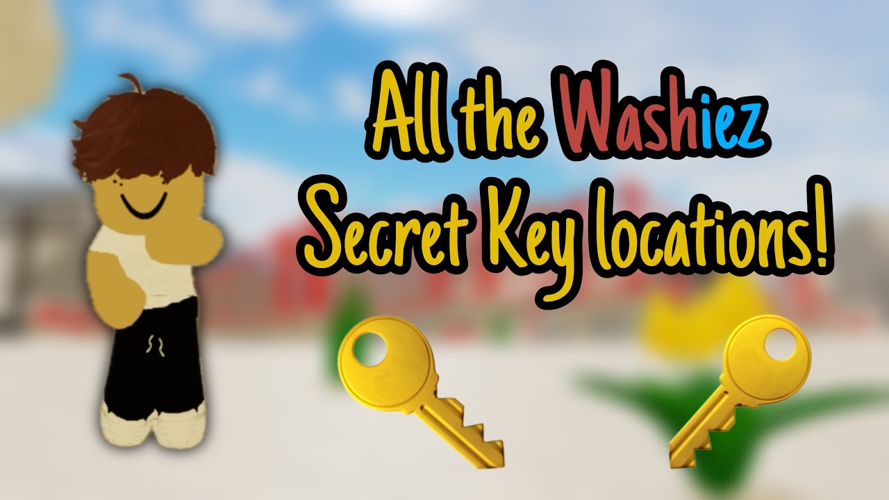 Все локации с секретными ключами Washiez! | Roblox Washiez