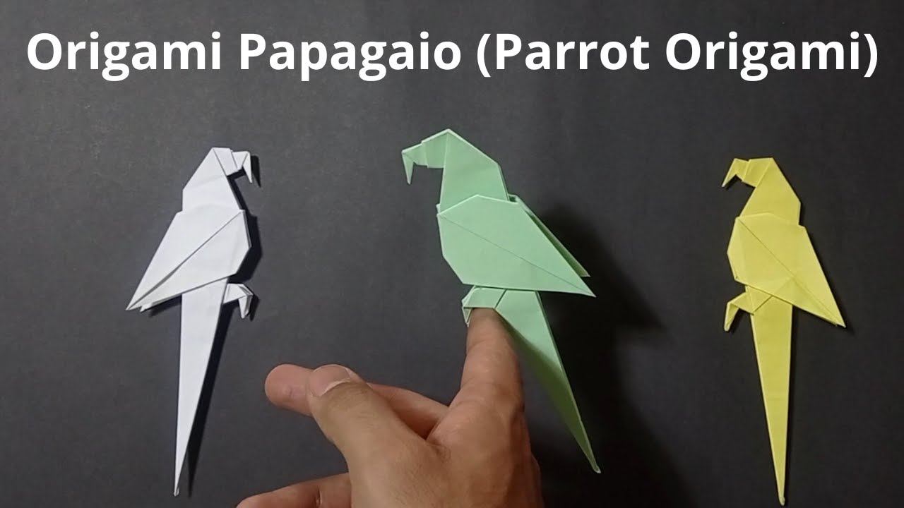 Aprenda a Fazer um Papagaio de Papel — Origami Colorido e Incrível