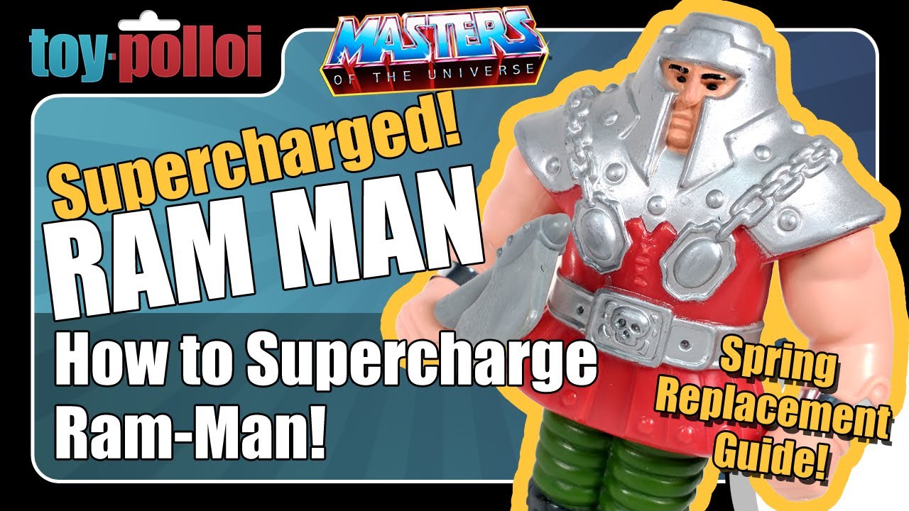 How to Supercharge Ram Man Vintage MOTU figure - Spring Replacement Guide - Toy Polloi