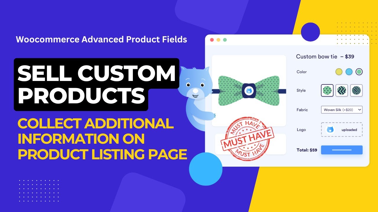 How to Sell Customizable Products on WooCommerce with Advanced Product Fields | Sell Custom Products