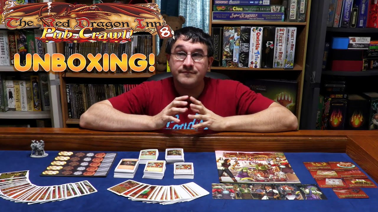 Red Dragon Inn 8 Pub Crawl unboxing - Collector's Edition