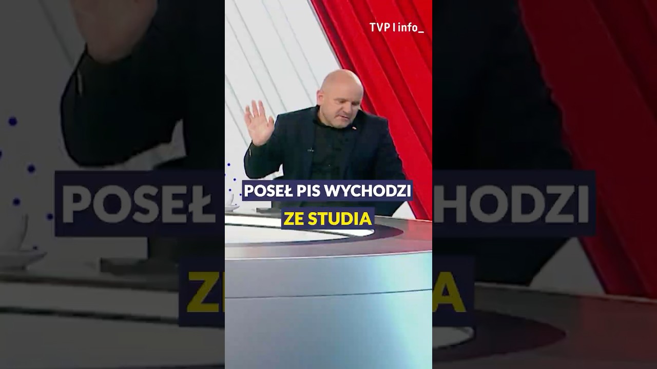 Poseł Gosek wychodzi ze studia. "To przechodzi ludzkie pojęcie!" 