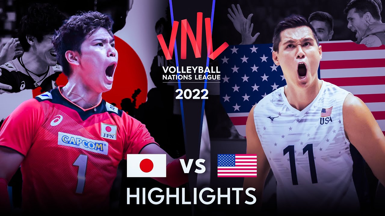 LEGENDARY MATCH | JAPAN vs USA | Men's VNL 2022