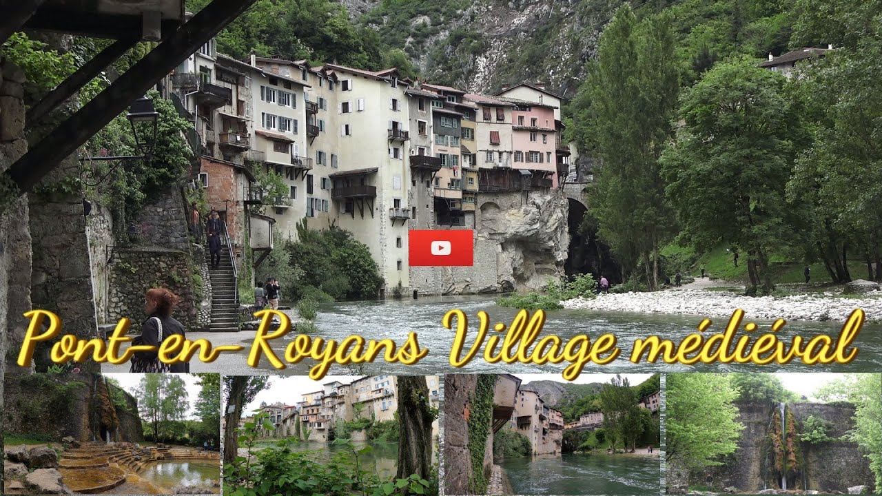 Pont-en-Royans est un village médiéval avec ses maisons colorées suspendues au-dessus de la rivière