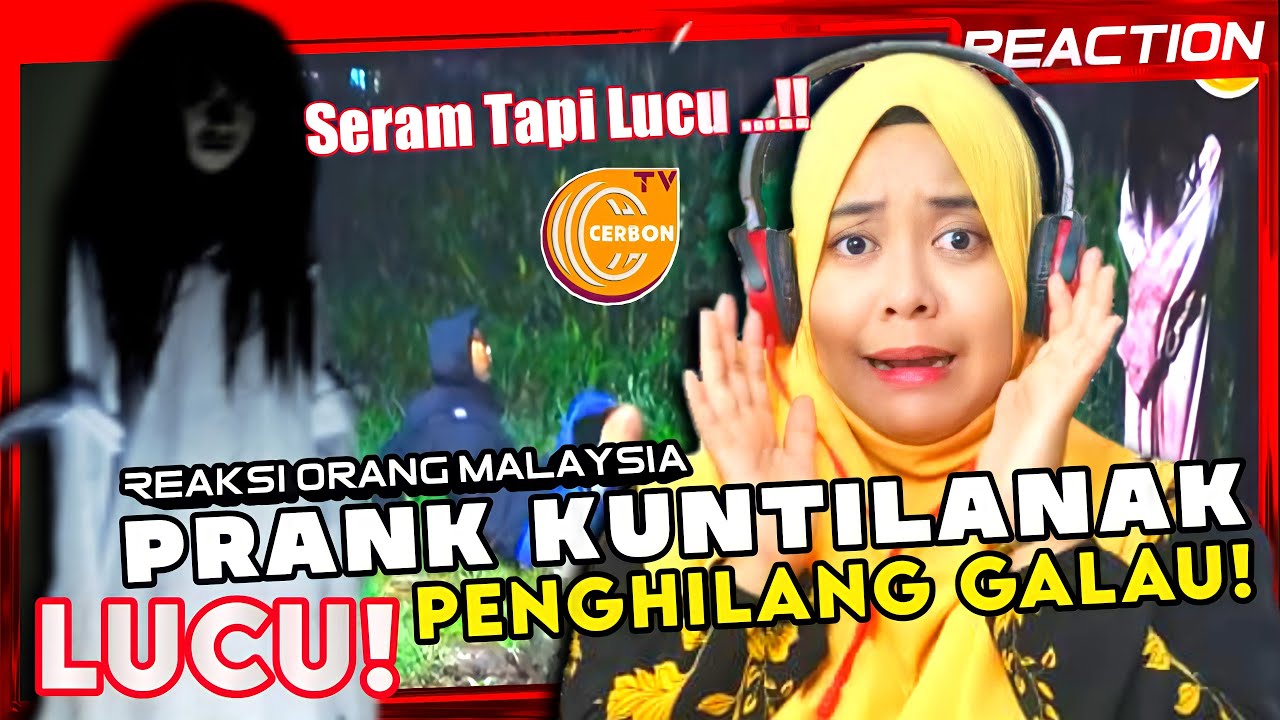 🇮🇩 NGAKAK‼️ PRANK KUNTILANAK PENGHILANG GALAU..LUCU BANGAT 🤣🤣🤣| 🇲🇾 Reaction