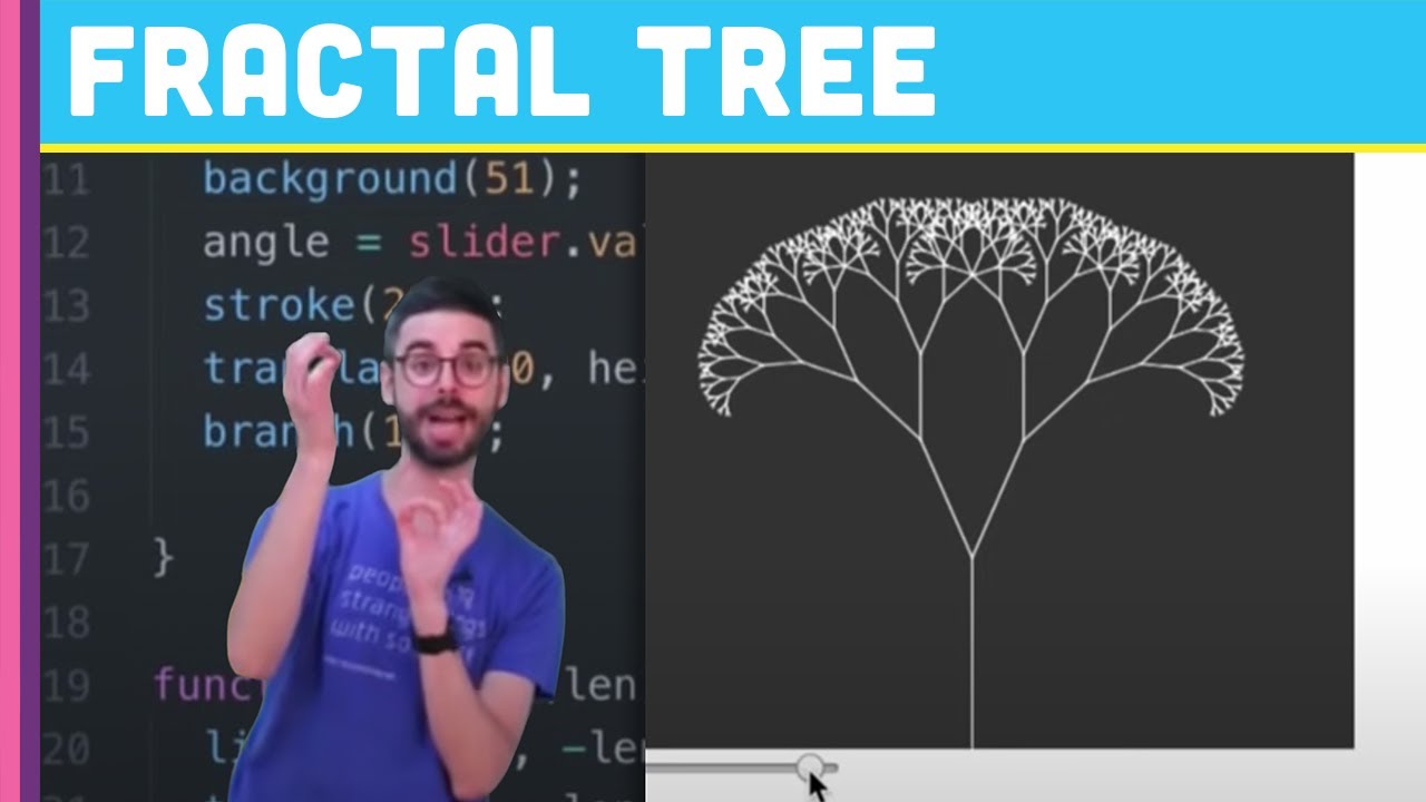 Coding Challenge #14: Фрактальные Деревья - Рекурсия