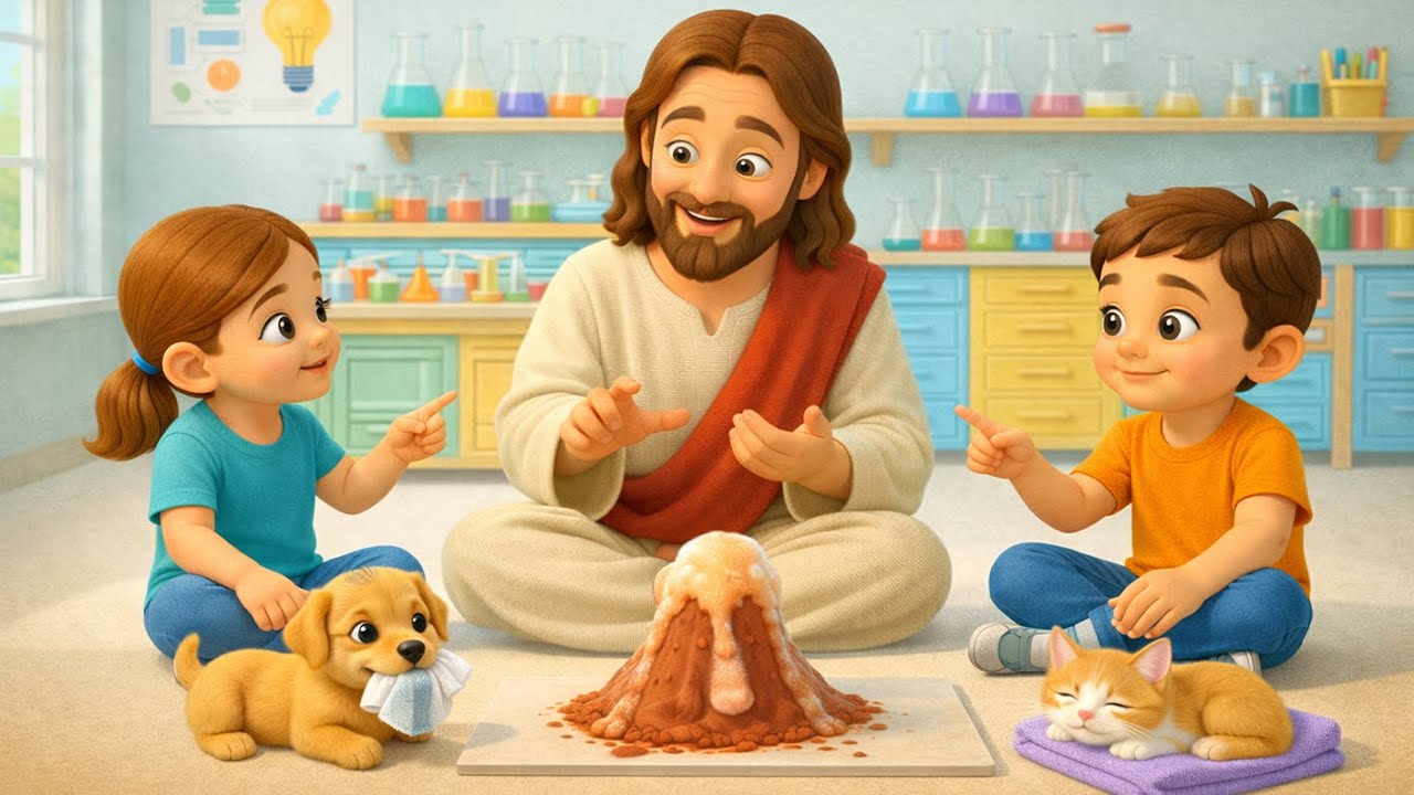 🏗️ The Wise Man Built His House 🪨 Rock vs Sand | Action Song Parable Fun 🌧️