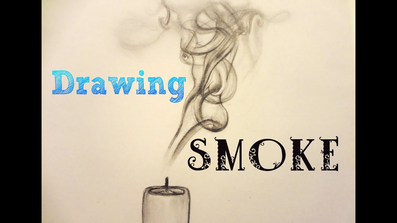 How to draw * SMOKE * with a pencil