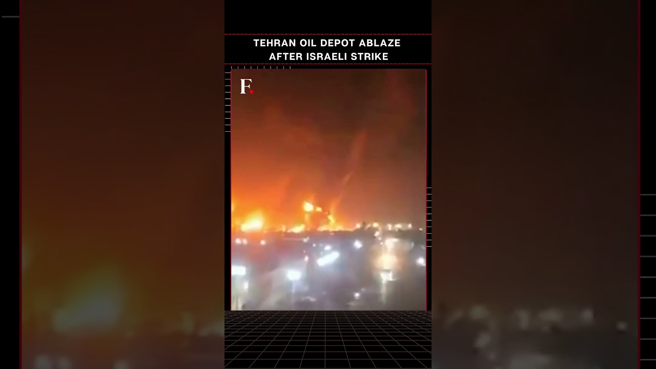 #FirstpostNews: Israeli Strike on Tehran Oil Depot Triggers Massive Blaze
