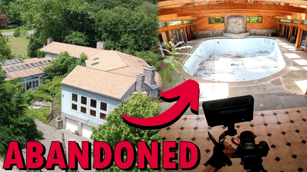 Exploring ABANDONED 1 Million $$$ Mansion - Found Elegant Swimming Pool!