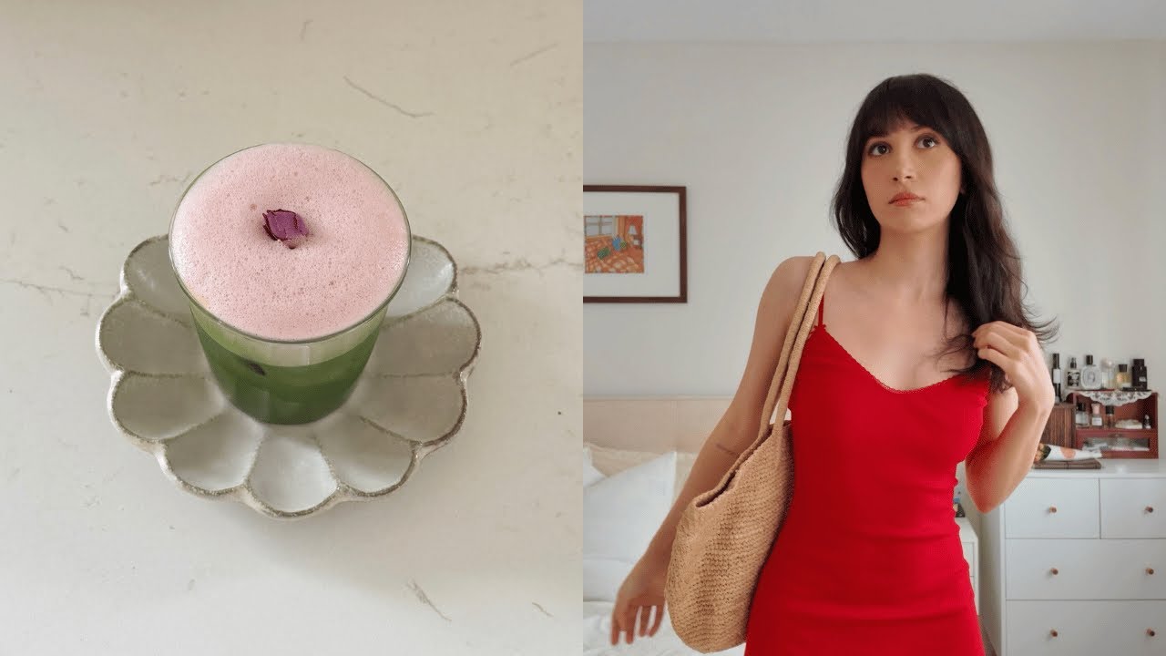 slow days of a home cafe barista and homebody: cou cou haul, matcha panna cotta, japanese glassware
