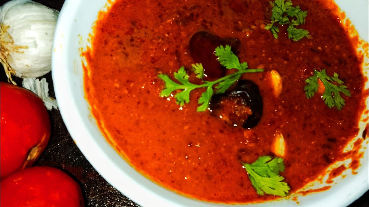 Tomato Chutney Recipe/ Side Dish For Idli Dosa, paratha, roti/ chutney recipe 