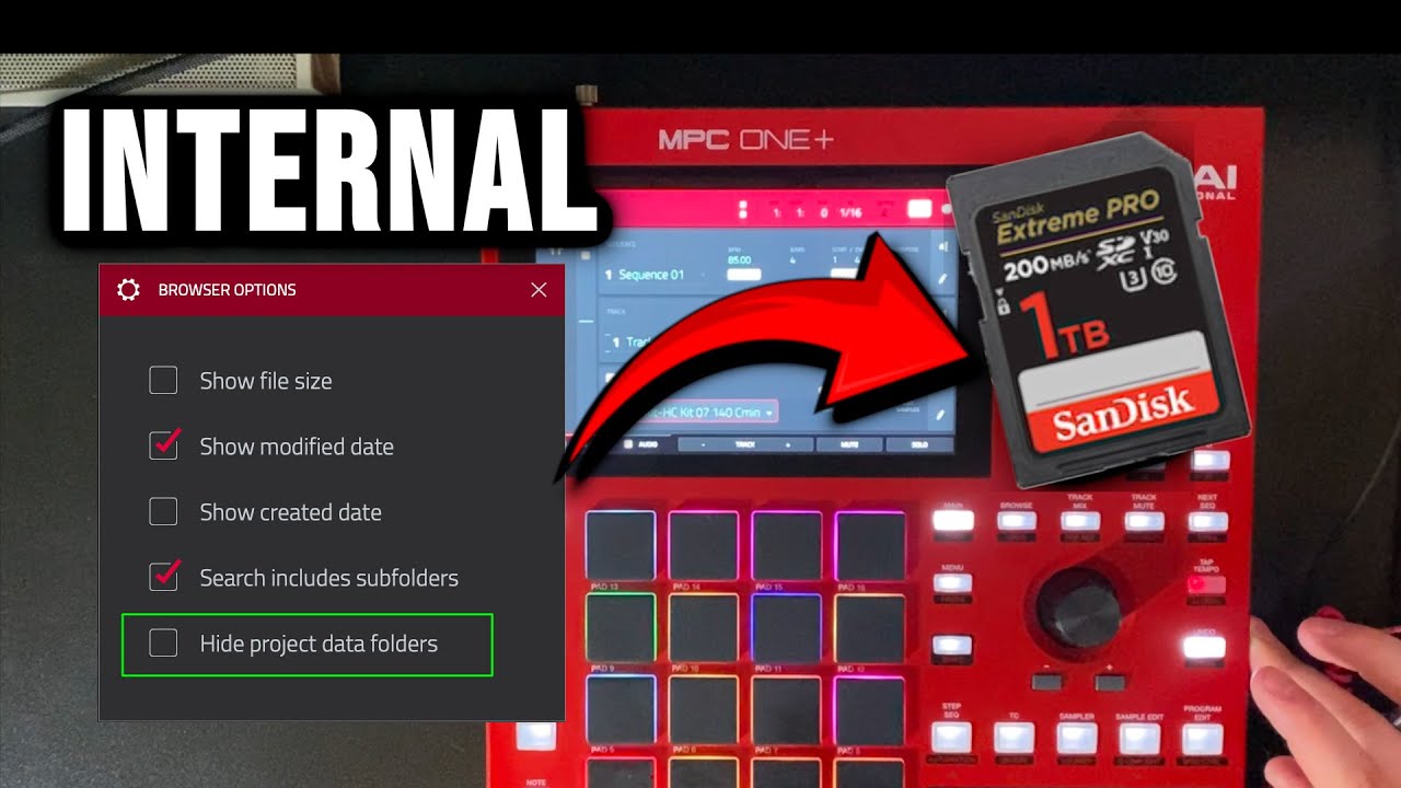 MPC - Move Internal Files to an SD Card