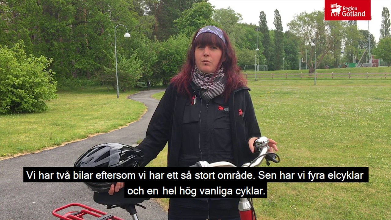 Elcykel med låda ska underlätta för hemtjänsten södra Visby