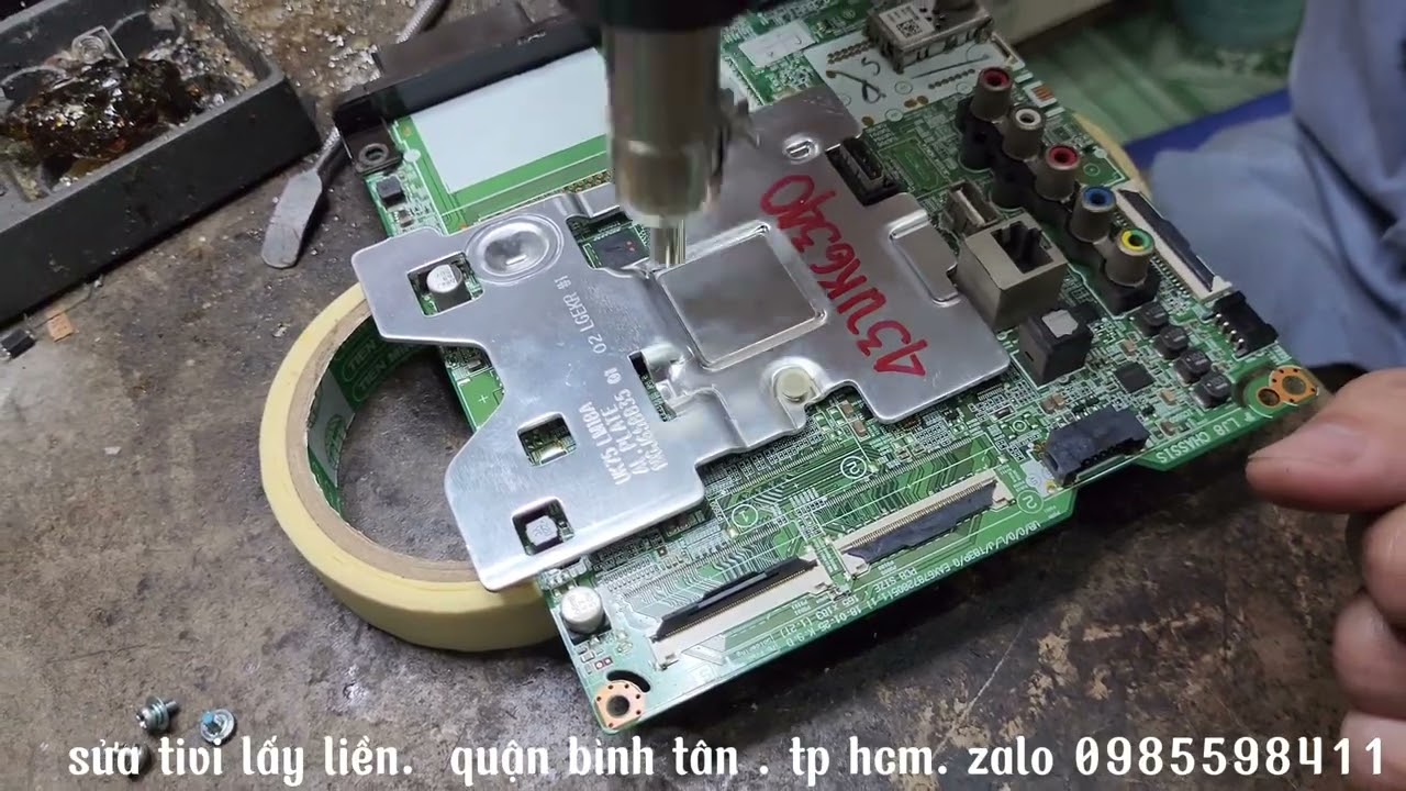 TIVI LG 43UK VỀ 1 CÁP KHI THAY MÀN HÌNH. #minh_phung_tv #sửa_tivi_tại_nhà #sưa_tivi_lấy_liền