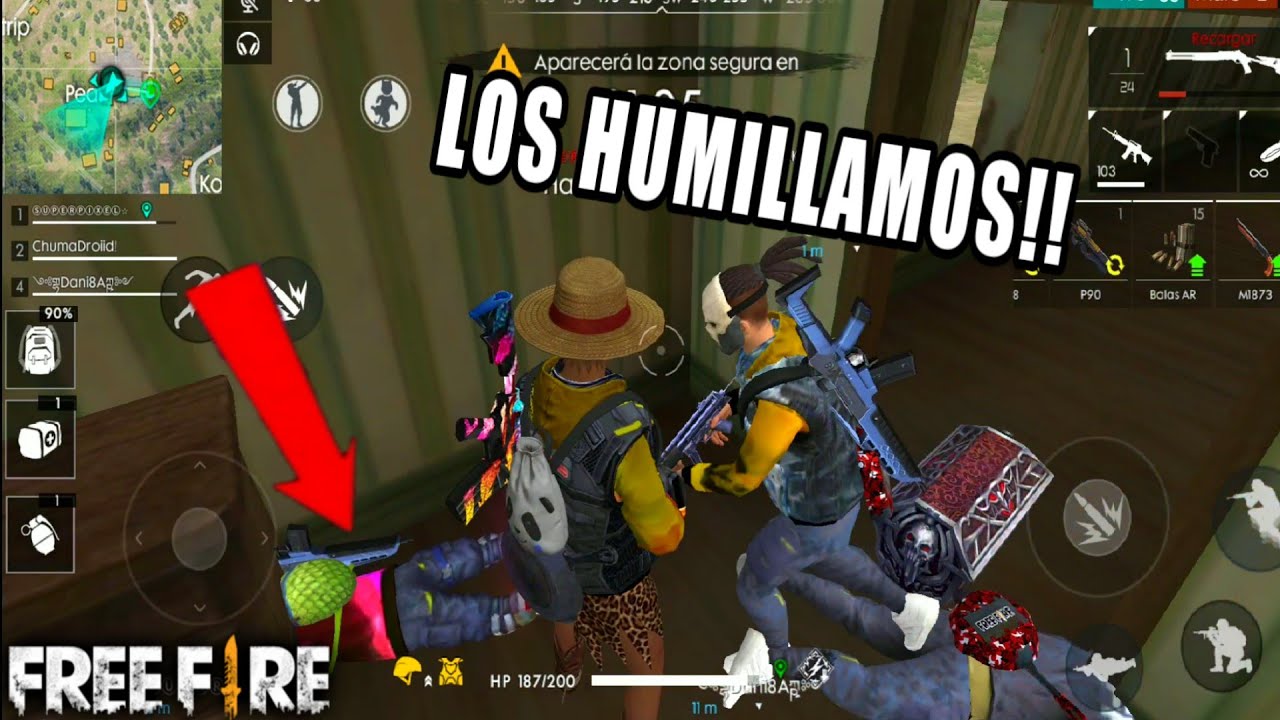 SOMOS OROS AGRESIVOS QUE HUMILLARON A HEROICOS EN FREE FIRE c/ ChumaDroiid SuperPixel y Dani8A