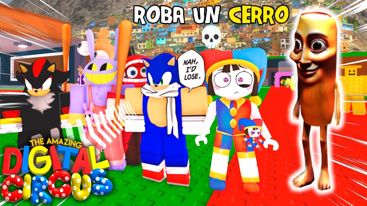 STEAL A BRAINROT con SONIC y DIGITAL CIRCUS VR en ROBLOX 💀