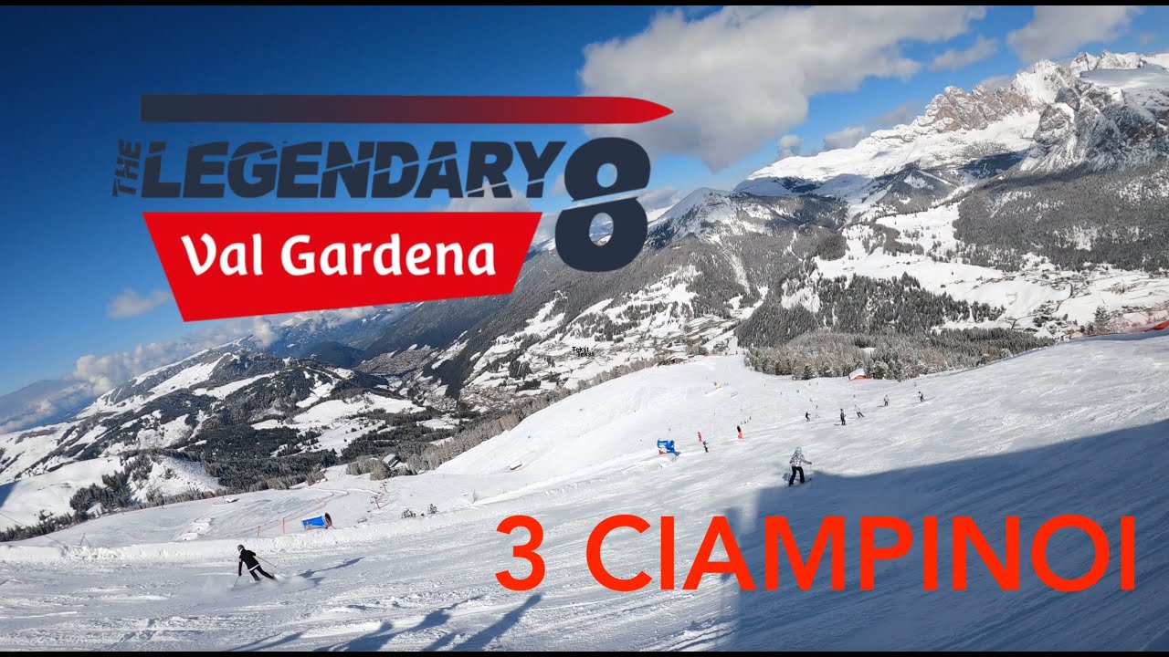 SKI VAL GARDENA 4K  Ciampinoi ↘︎ Selva