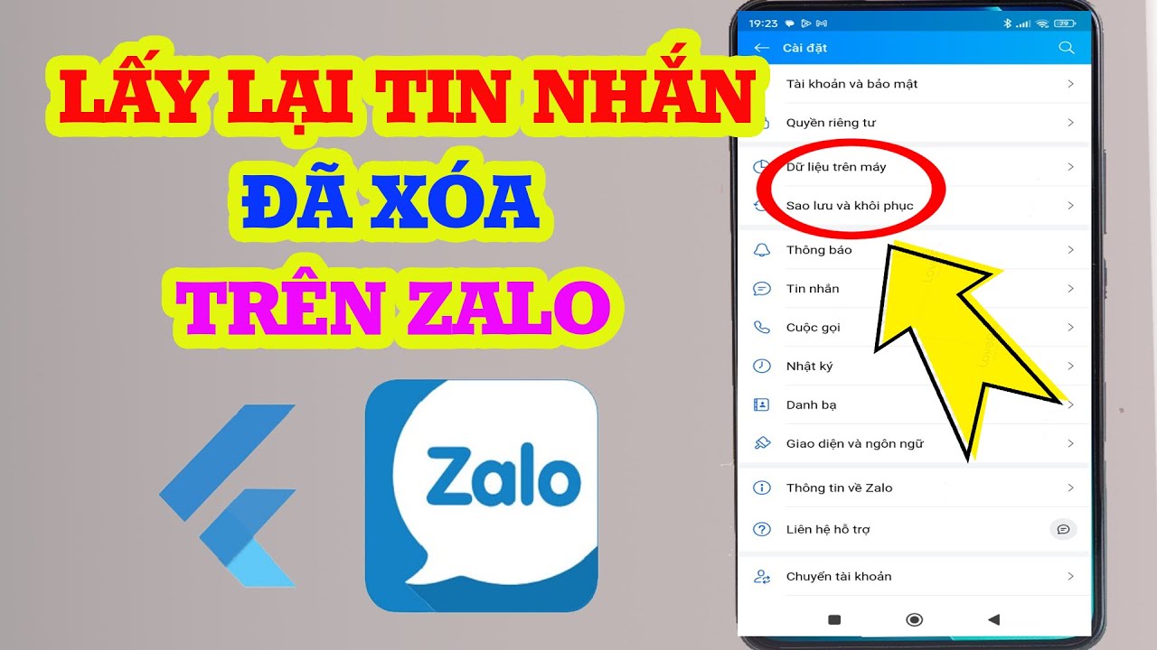 Cách lấy lại tin nhắn đã xóa trên Zalo [Cực hay]