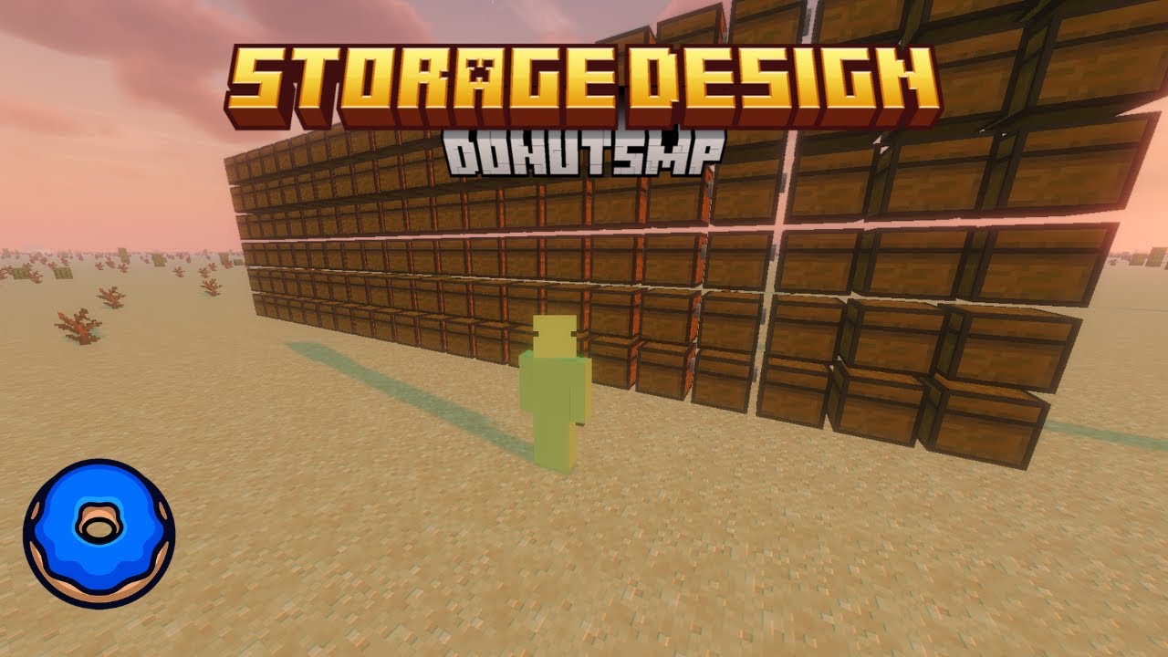 best storage system for the donut smp #minecraft #donutsmp #farm #cpvp #storage #drdonut #build #pvp