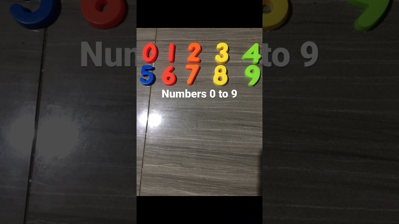 Numbers 0 to 9 [My Short This Video!]