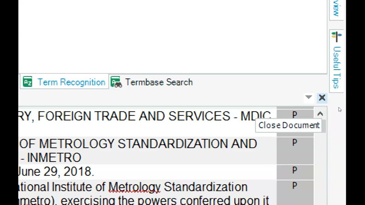 Trados - Open and Return Package