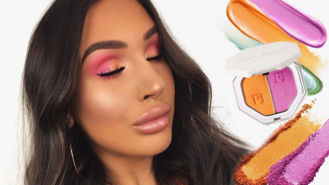 Fenty Beauty Beach Please Mimosa Sunrise / Sangria Sunset | Makeup Tutorial