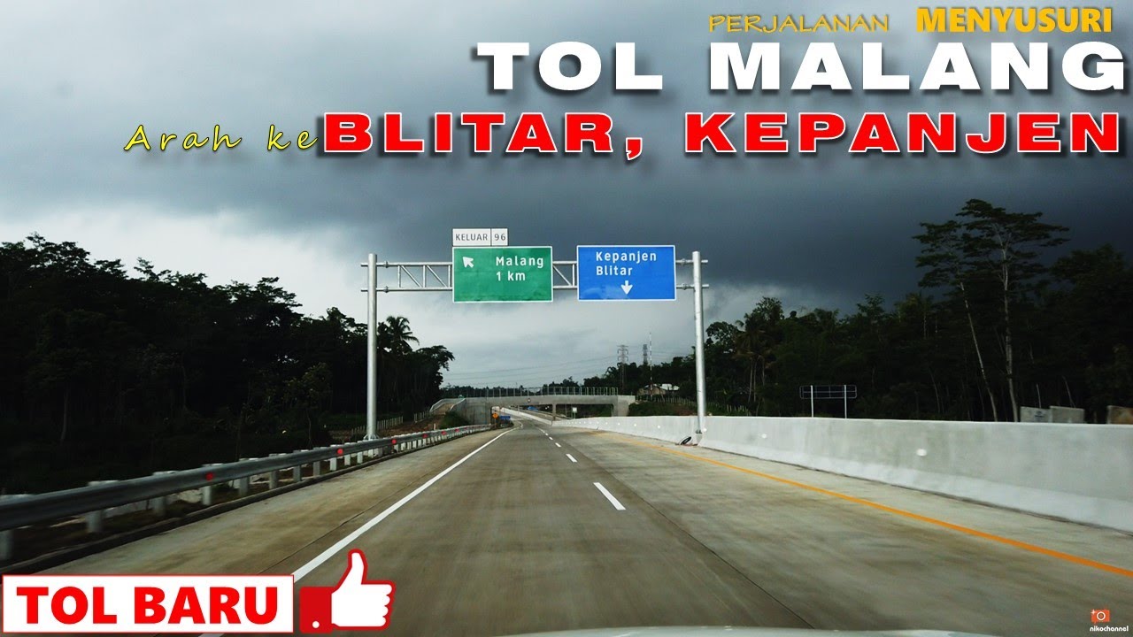 TOL MALANG - Perjalanan Menyusuri TOL BARU di MALANG arah ke BLITAR exit Sawojajar