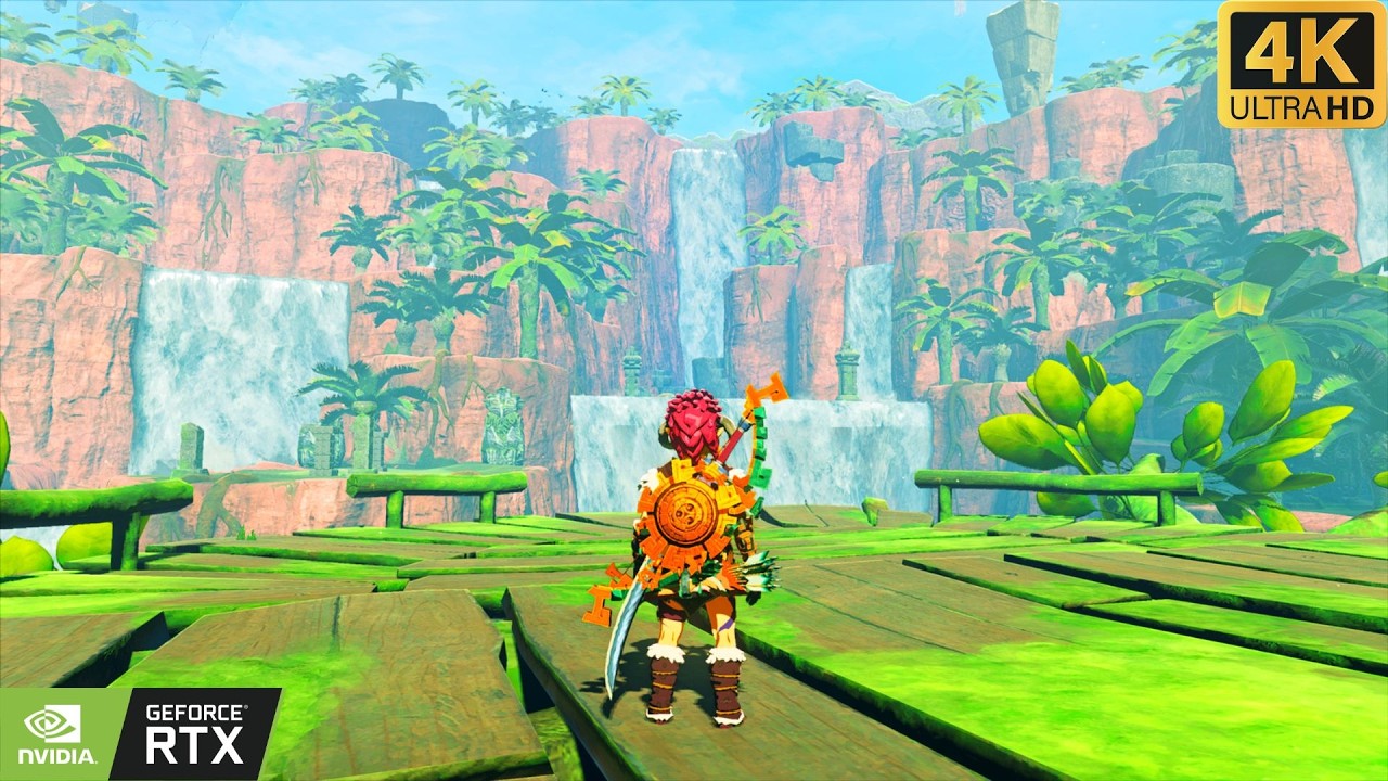 The Secrets of Faron Jungle 🌴 1 Hour Relaxing Gameplay (Zelda TotK)[4k No HUD]
