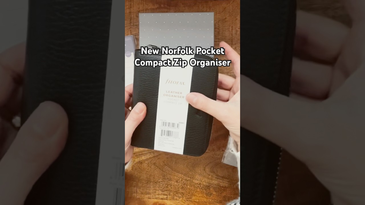 NEW Filofax Norfolk Pocket Compact Zip Organiser #pocketplanner  #plannercommunity #short #asmr