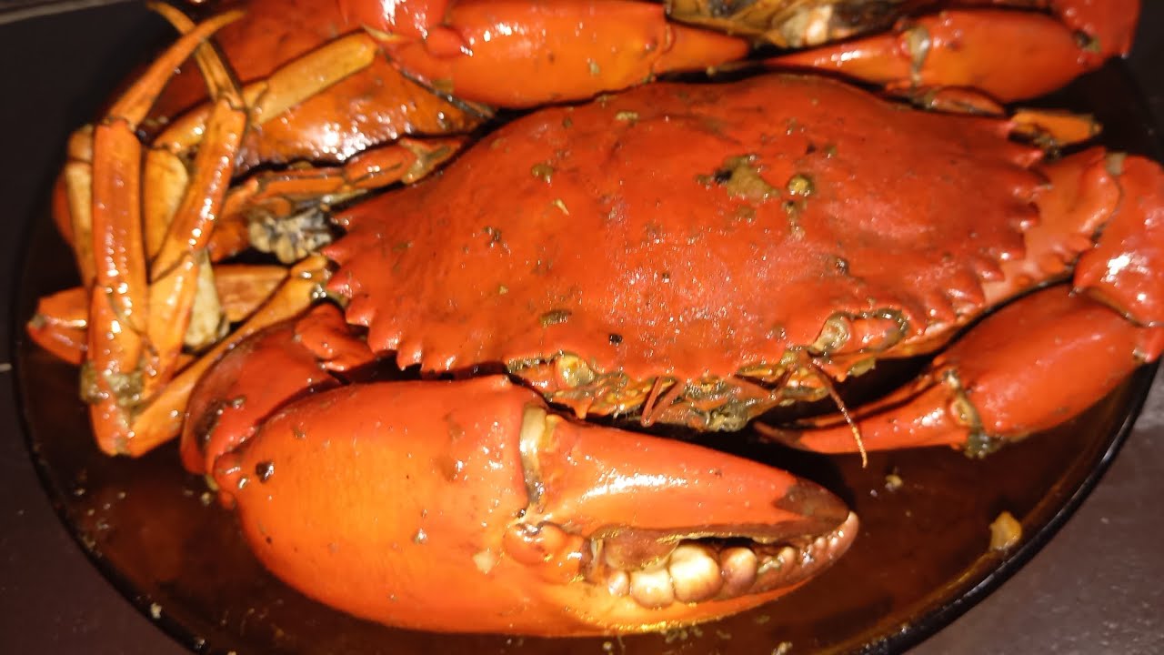 Crab garlic recipe  my own version. How to cook a garlic crab? #crab  #shorts