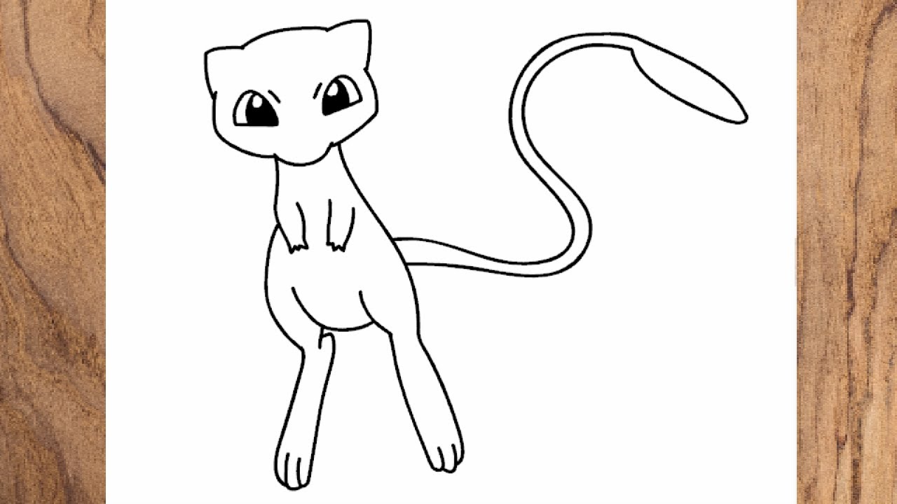 Como desenhar o Pokemon Mew